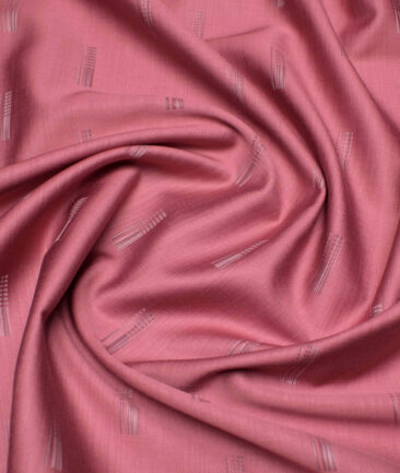 Soktas  Giza Cotton Self Design Shirting Fabric (Dusty Rose Pink)