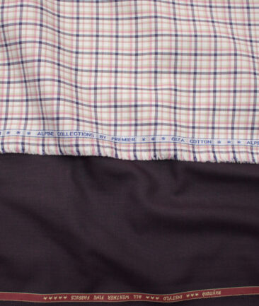 Combo of Raymond Poly Viscose Pant & Premier Mills Giza Cotton Shirt Fabric