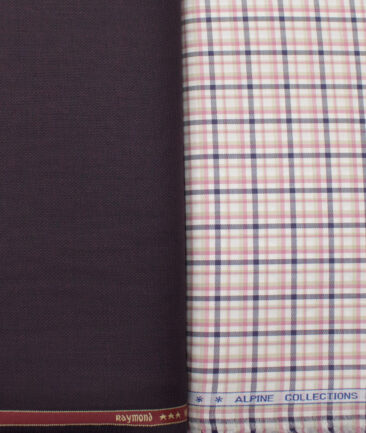 Combo of Raymond Poly Viscose Pant & Premier Mills Giza Cotton Shirt Fabric - Image 2