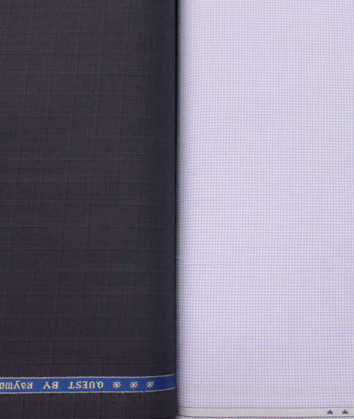 Combo of Raymond Poly Viscose Pant & J.Hampstead Giza Cotton Shirt Fabric - Image 2