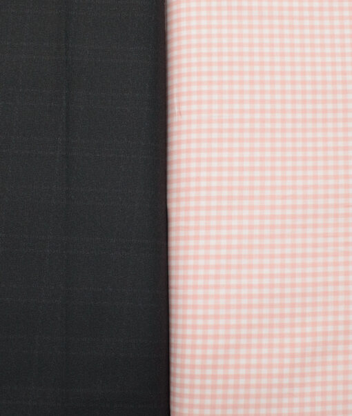 Combo of Raymond Poly Viscose Pant & J.Hampstead Giza Cotton Shirt Fabric - Image 2