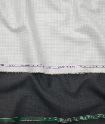 Combo of Raymond Poly Viscose Pant & J.Hampstead Giza Cotton Shirt Fabric