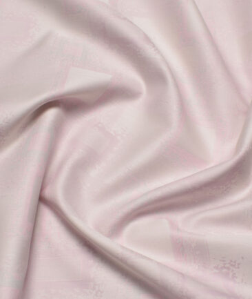 J.Hampstead  Giza Cotton Self Design Shirting Fabric (Pink)