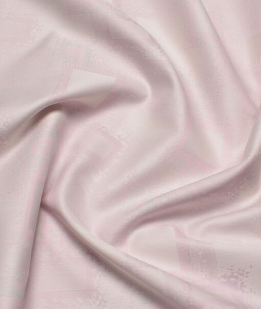 J.Hampstead  Giza Cotton Self Design Shirting Fabric (Pink)