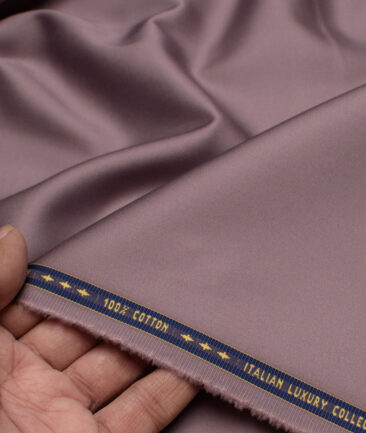 Luthai  Luxury Cotton Solids Shirt or Kurta Pajama Fabric (Turkish Rose)