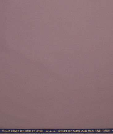 Luthai  Luxury Cotton Solids Shirt or Kurta Pajama Fabric (Turkish Rose)