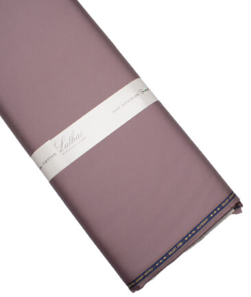 Luthai  Luxury Cotton Solids Shirt or Kurta Pajama Fabric (Turkish Rose)