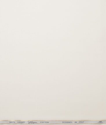 Tessitura Monti 2 Ply 140's Supima Cotton Solids Shirting Fabric (Cream)