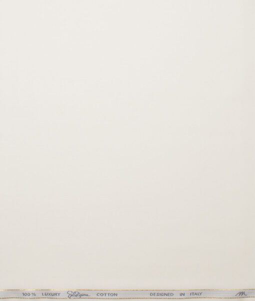 Tessitura Monti 2 Ply 140's Supima Cotton Solids Shirting Fabric (Cream)