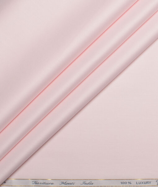 Tessitura Monti 2 Ply 140's Supima Cotton Solids Shirting Fabric (Pink)