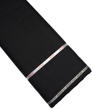 Raymond Terry Rayon Checks  Suiting Fabric (Black)
