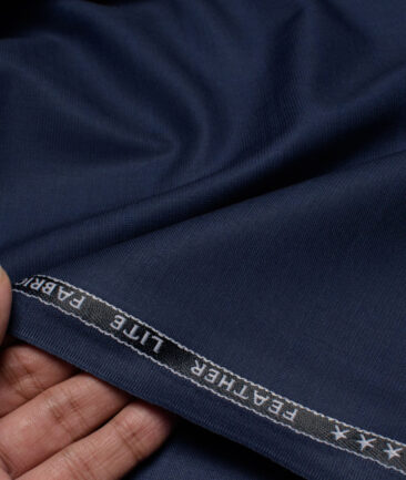 Raymond Terry Rayon Checks  Suiting Fabric (Dark Royal Blue) - Image 2
