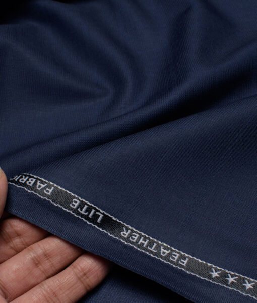 Raymond Terry Rayon Checks  Suiting Fabric (Dark Royal Blue) - Image 2