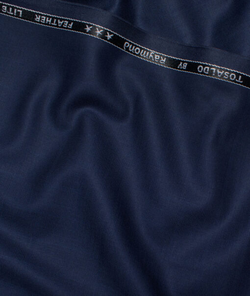 Raymond Terry Rayon Checks  Suiting Fabric (Dark Royal Blue) - Image 3