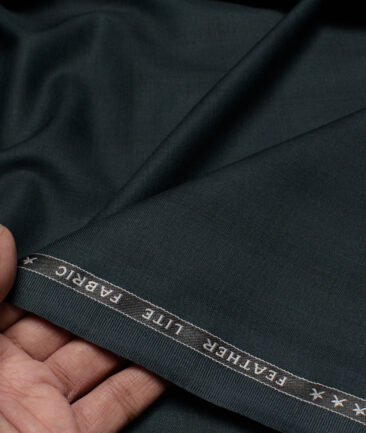 Raymond Terry Rayon Checks  Suiting Fabric (Dark Green) - Image 2