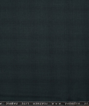 Raymond Terry Rayon Checks  Suiting Fabric (Dark Green) - Image 4