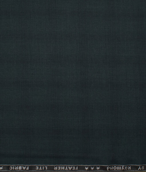 Raymond Terry Rayon Checks  Suiting Fabric (Dark Green) - Image 4