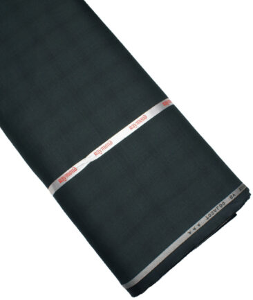 Raymond Terry Rayon Checks  Suiting Fabric (Dark Green)