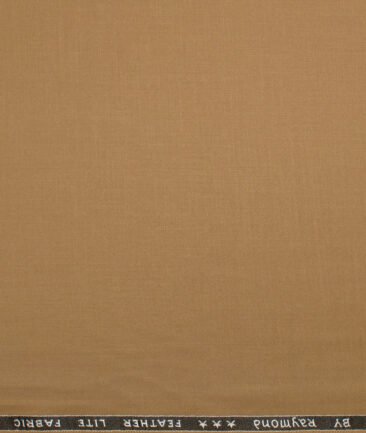 Raymond Terry Rayon Solids  Suiting Fabric (Camel Brown) - Image 4