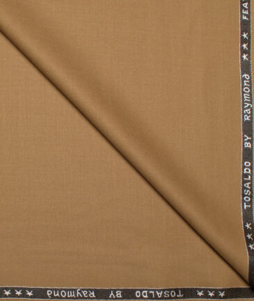 Raymond Terry Rayon Solids  Suiting Fabric (Camel Brown)