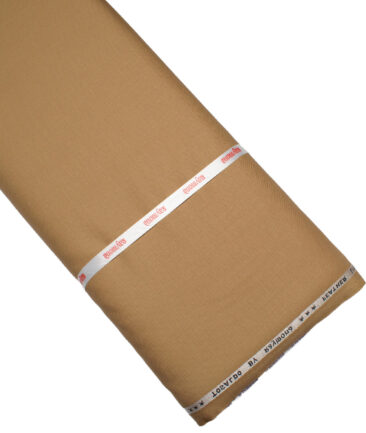 Raymond Terry Rayon Solids  Suiting Fabric (Camel Brown)