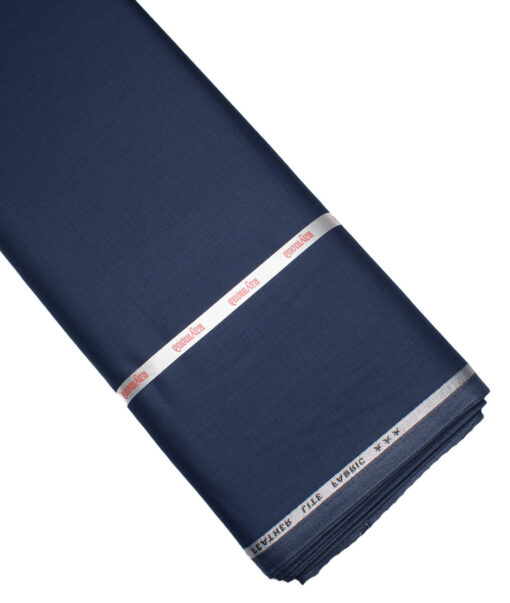 Raymond Terry Rayon Solids  Suiting Fabric (Dark Royal Blue)