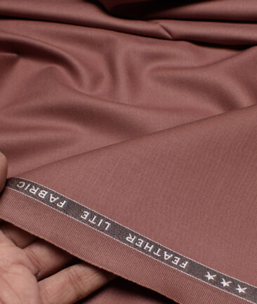 Raymond Terry Rayon Solids  Suiting Fabric (Coral Tree Pink) - Image 2