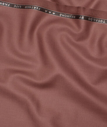 Raymond Terry Rayon Solids  Suiting Fabric (Coral Tree Pink) - Image 3
