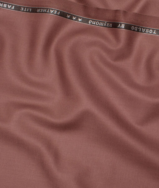 Raymond Terry Rayon Solids  Suiting Fabric (Coral Tree Pink) - Image 3