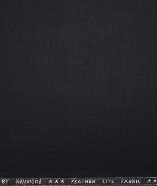 Raymond Terry Rayon Solids  Suiting Fabric (Black) - Image 4