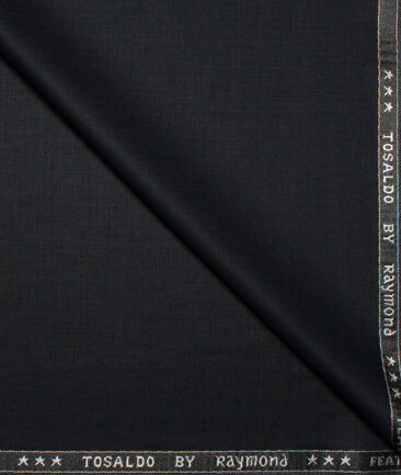 Raymond Terry Rayon Solids  Suiting Fabric (Black)
