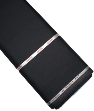 Raymond Terry Rayon Solids  Suiting Fabric (Black)
