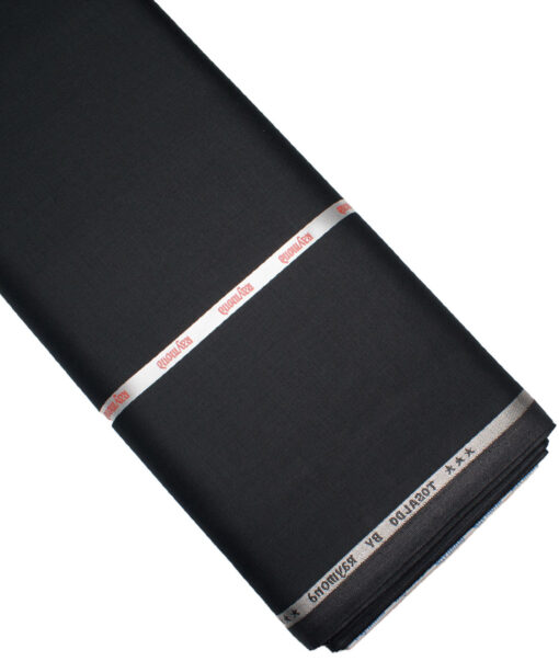 Raymond Terry Rayon Solids  Suiting Fabric (Black)