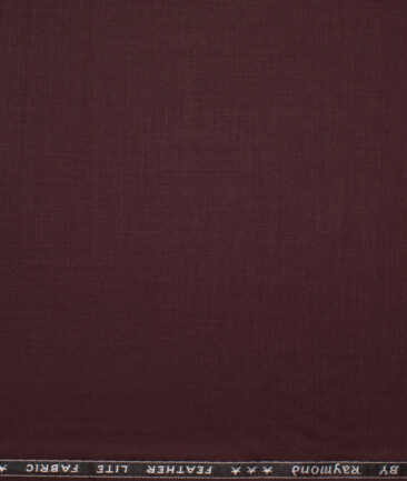 Raymond Terry Rayon Solids  Suiting Fabric (Dark Wine) - Image 4