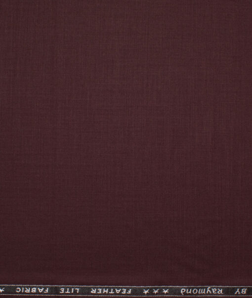 Raymond Terry Rayon Solids  Suiting Fabric (Dark Wine) - Image 4