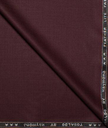 Raymond Terry Rayon Solids  Suiting Fabric (Dark Wine)