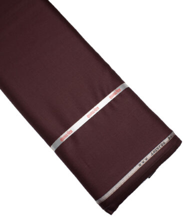 Raymond Terry Rayon Solids  Suiting Fabric (Dark Wine)