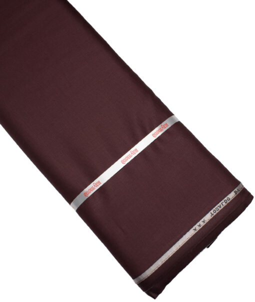 Raymond Terry Rayon Solids  Suiting Fabric (Dark Wine)