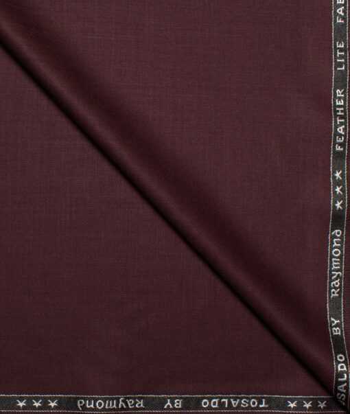Raymond Terry Rayon Solids  Suiting Fabric (Dark Wine) - Image 1