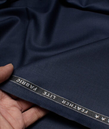 Raymond Terry Rayon Solids  Suiting Fabric (Dark Blue) - Image 2