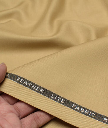 Raymond Terry Rayon Solids  Suiting Fabric (Sand Beige) - Image 3