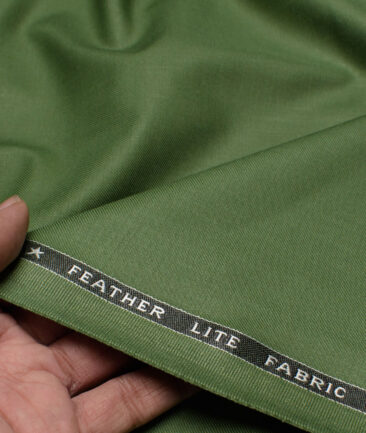 Raymond Terry Rayon Solids  Suiting Fabric (Green) - Image 2