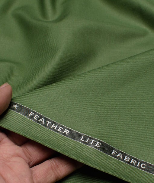 Raymond Terry Rayon Solids  Suiting Fabric (Green) - Image 2