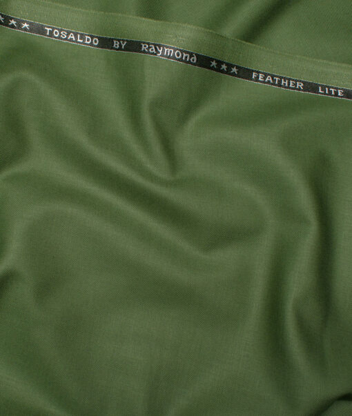 Raymond Terry Rayon Solids  Suiting Fabric (Green) - Image 3