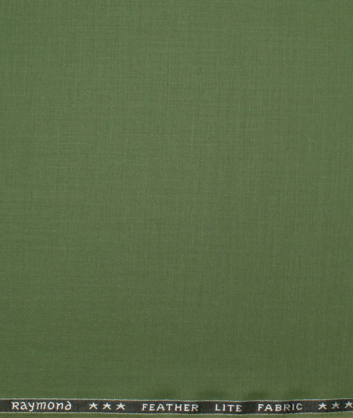 Raymond Terry Rayon Solids  Suiting Fabric (Green) - Image 4