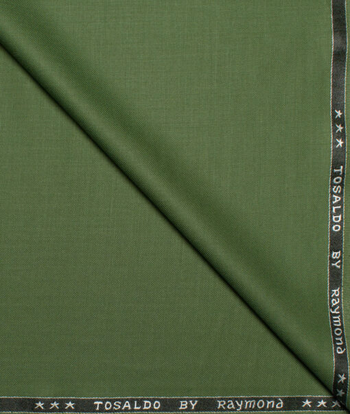 Raymond Terry Rayon Solids  Suiting Fabric (Green) - Image 1
