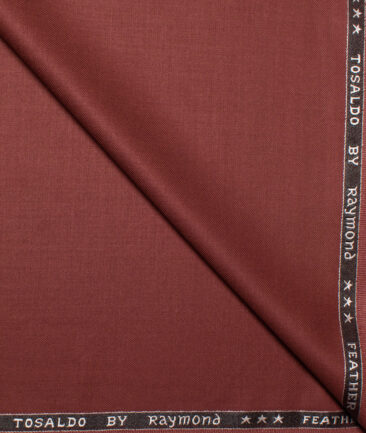 Raymond Terry Rayon Solids  Suiting Fabric (Rust Brown)