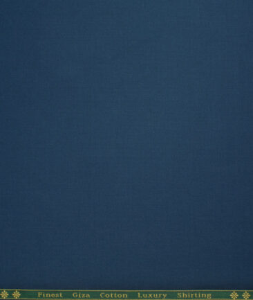 Reid & Taylor  Giza Cotton Solids Shirt or Kurta Pajama Fabric (Venice Blue)