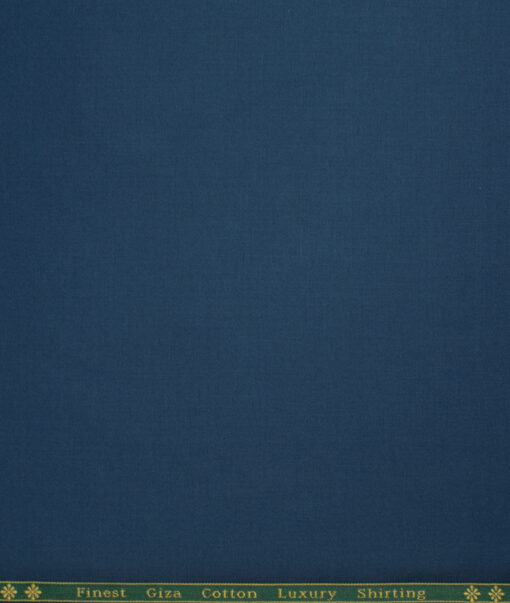 Reid & Taylor  Giza Cotton Solids Shirt or Kurta Pajama Fabric (Venice Blue)