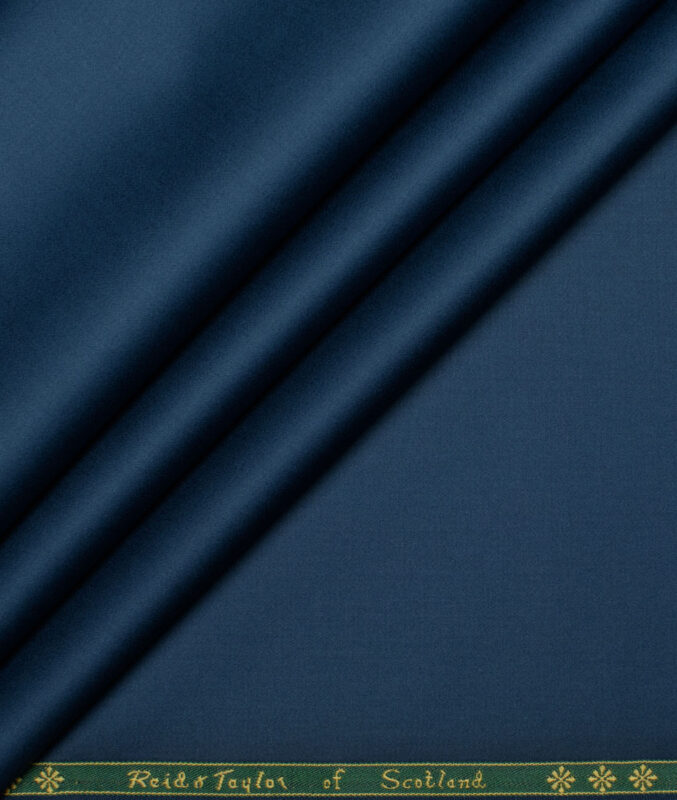Reid & Taylor  Giza Cotton Solids Shirt or Kurta Pajama Fabric (Venice Blue)